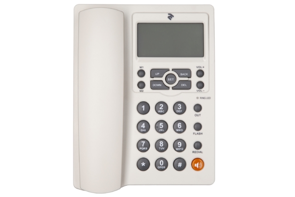 Аналоговий телефон 2E AP-410 White