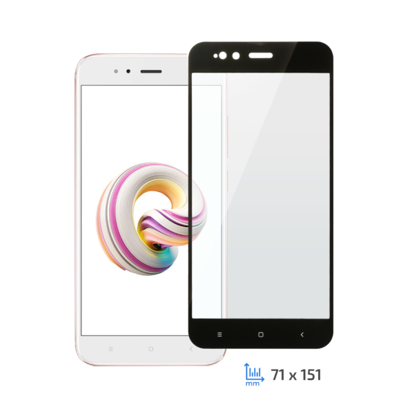 Защитное стекло 2E Xiaomi Mi A1, 2.5D black border FG