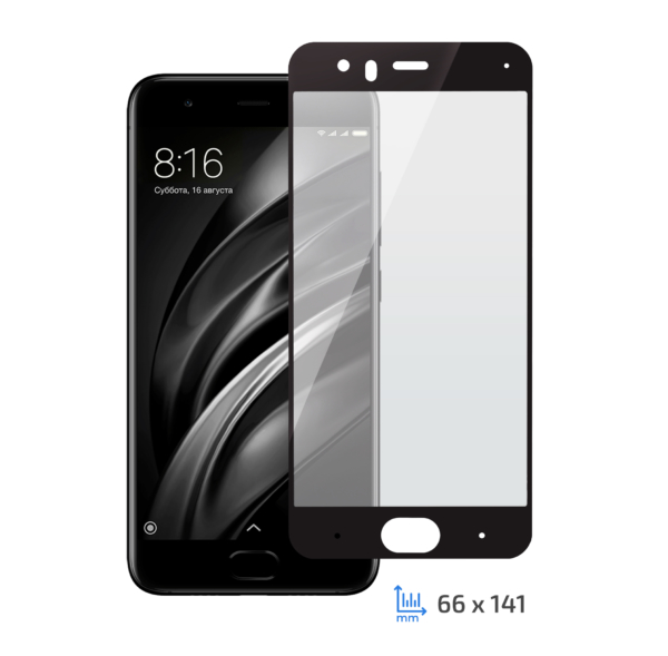 Защитное стекло 2E Xiaomi Mi 6, 2.5D black border EG