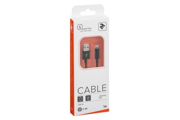Кабель 2E USB 2.0 to Lightning Cable, Molding Type