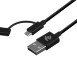 Кабель 2E USB to Micro+Type C