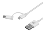 Кабель 2E USB to Micro+Type C