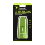 Набор для очистки 2E Lux Green — жидкость 100 мл и салфетка из микрофибры 15×15 см