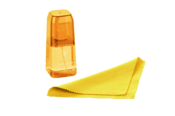 Набор для очистки 2E Lux Yellow — Жидкость 100 мл и салфетка из микрофибры 15×15 см