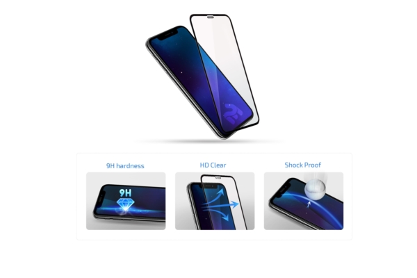 Комплект 2 в 1 Защитное стекло 2E Basic для Huawei P Smart/P Smart+ 2019/Honor 10i/20i/10L/20L, FCFG, Black
