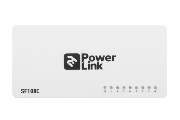 Коммутатор 2E PowerLink SF108C 8xFE, неуправляемый