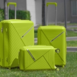 Набір пластикових валіз 2E, SIGMA, (L+M+S), 4 колеса, зелене яблуко