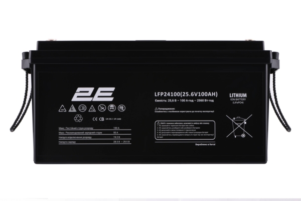Акумуляторна батарея 2E LFP24100 24V/100Ah LCD 8S