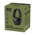 Тактичні захисні навушники 2E Defence Black NRR: 25 dB, пасивні