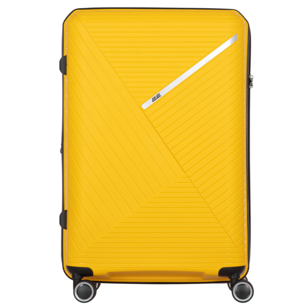 Набір пластикових валіз 2E, SIGMA EXP, (L+M+S), 4 колеса, жовтий